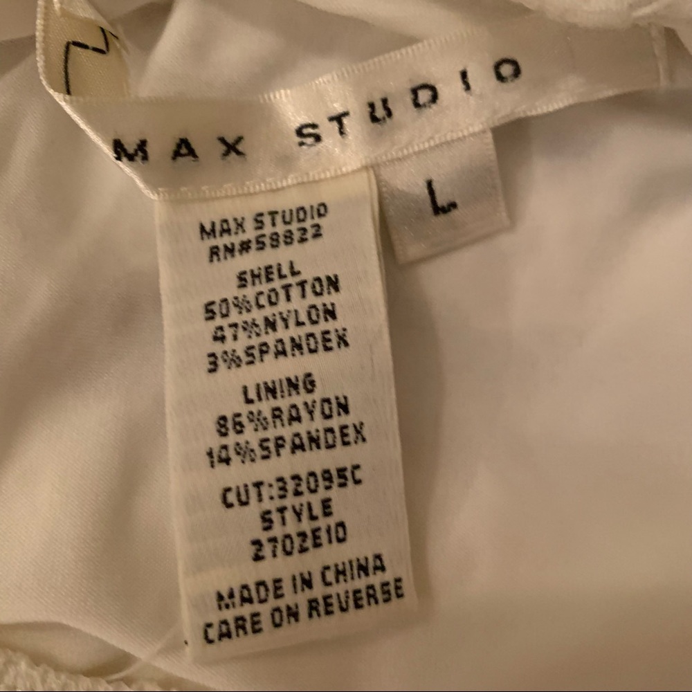 Max Studio off white lace skirt large NWT - Picture 4 of 6